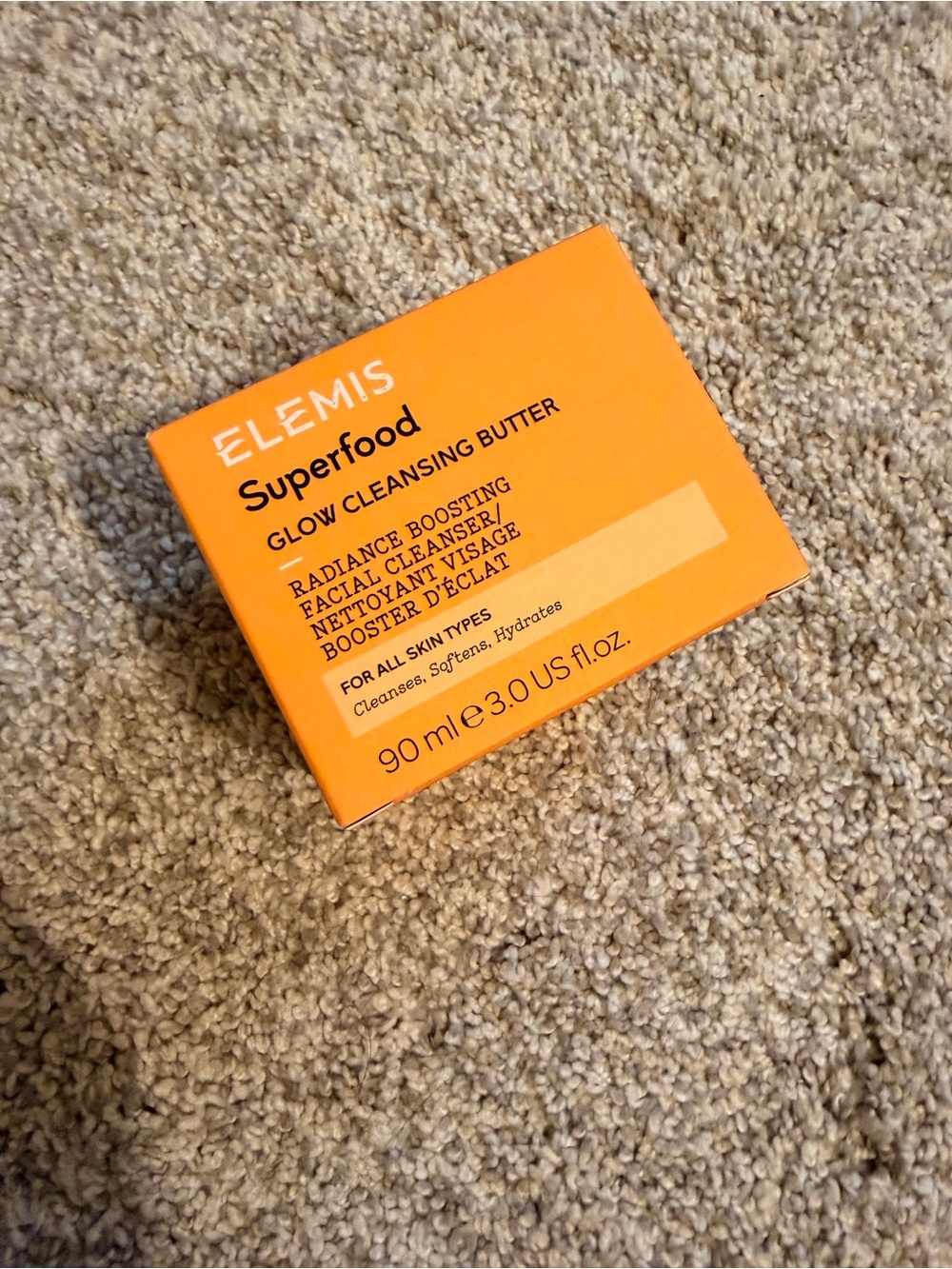 ELEMIS Superfood Glow Cleansing Butter - Vibrant Orange Packaging